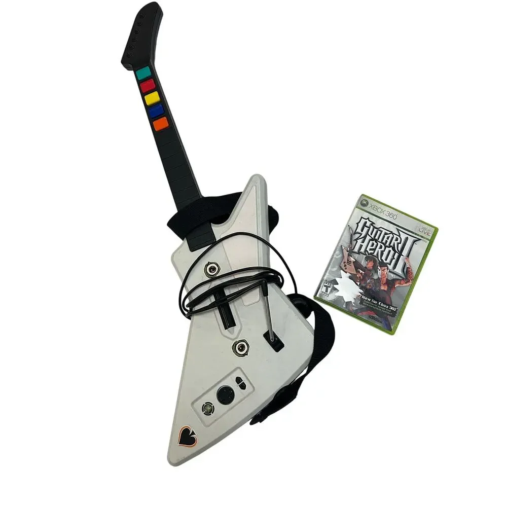RedOctane Guitar Hero X-Plorer Wired Controller White Black